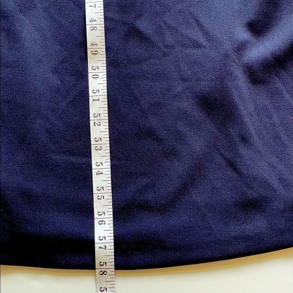 Adrianna Papell Navy Lace Off Shoulder Formal Evening Cocktail Prom Dress, 2 - Picture 11 of 13